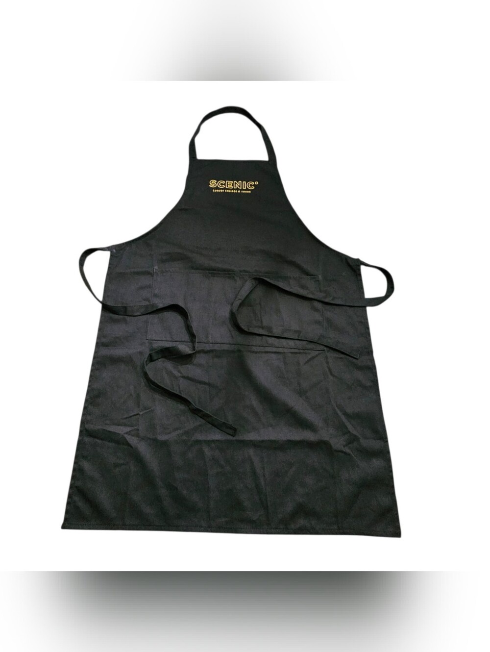 Scenic Luxury Cruises & Tours Black Cooking Apron Chef Kitchen Pockets Brand